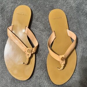Tory Burch Tan Leather Sandals
